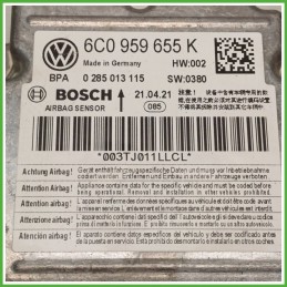 Centralina Airbag BOSCH 0285013115 SKODA FABIA NJ 1.0 Twin Spark 6C0959655K741 2018 2021