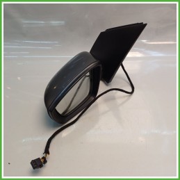 Specchio Specchietto Retrovisore Sinistro SX GRIGIO SCURO U5 D7R VOLKSWAGEN POLO 6R 2009 2012 FICOSA FICOMIRRORS Usato