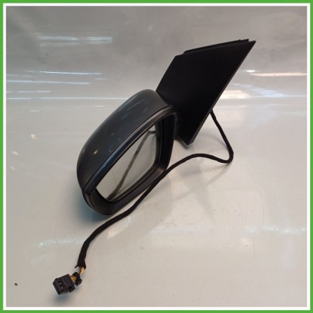Specchio Specchietto Retrovisore Sinistro SX GRIGIO SCURO U5 D7R VOLKSWAGEN POLO 6R 2009 2012 FICOSA FICOMIRRORS Usato