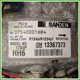 Compressore Clima AC Aria Condizionata SANDEN PXC14 OPEL ASTRA B16 39076800