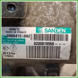 Compressore Clima AC Aria Condizionata SANDEN SD6V12 RENAULT TWINGO 2a Serie 8200819568
