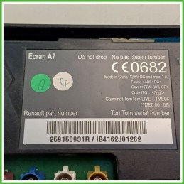 Display Navigatore RENAULT MEGANE 3a Serie 1.5 dCi 259153411R 2012 2014 RENAULT 259150931R