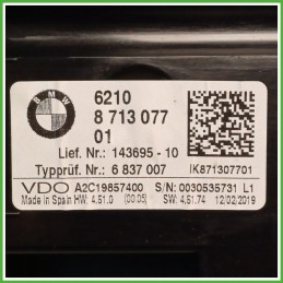 Quadro strumenti contachilometri tachimetro VDO A2C19857400 BMW Serie 2 Act.Tourer ibrida F45 62105A03E60