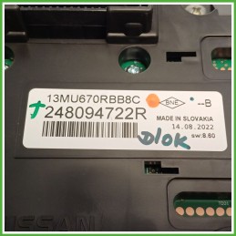 Quadro strumenti contachilometri tachimetro RENAULT CAPTUR 2A SERIE 248099442R