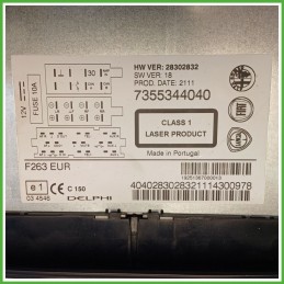 Autoradio FIAT DOBLO 3V 1.6 16V 735597845 2009 2015 DELPHI F263EUR