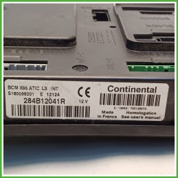 Centralina BCM Control Module CONTINENTAL S180098201 RENAULT MEGANE 3a Serie 1.5 dCi 284B10002R 2012 2014