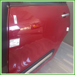 Porta Portiera Sportello Posteriore Sinistra SX BICOLORE ROSSO/BIANCO FIAT 500L 73 Monovolume 2012 2018 Originale Usato