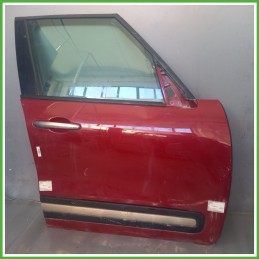 Porta Portiera Sportello Anteriore Destra DX BICOLORE ROSSO/BIANCO FIAT 500L 73 Monovolume 2012 2018 Originale Usato