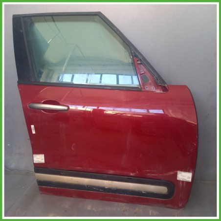 Porta Portiera Sportello Anteriore Destra DX BICOLORE ROSSO/BIANCO FIAT 500L 73 Monovolume 2012 2018 Originale Usato