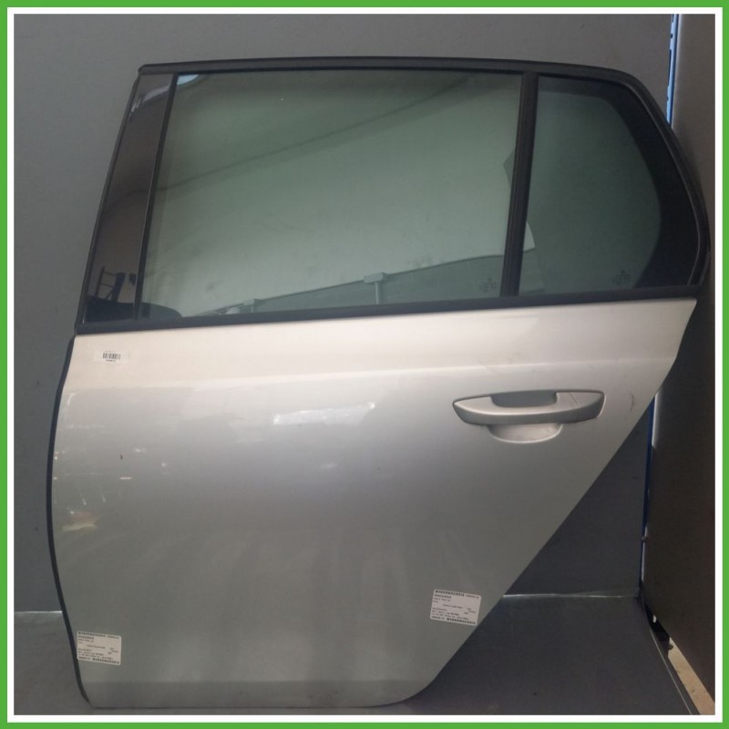 Porta Portiera Sportello Posteriore Sinistra SX GRIGIO CHIARO VOLKSWAGEN GOLF 5K/AJ Berlina 2008 2012 Originale Usato