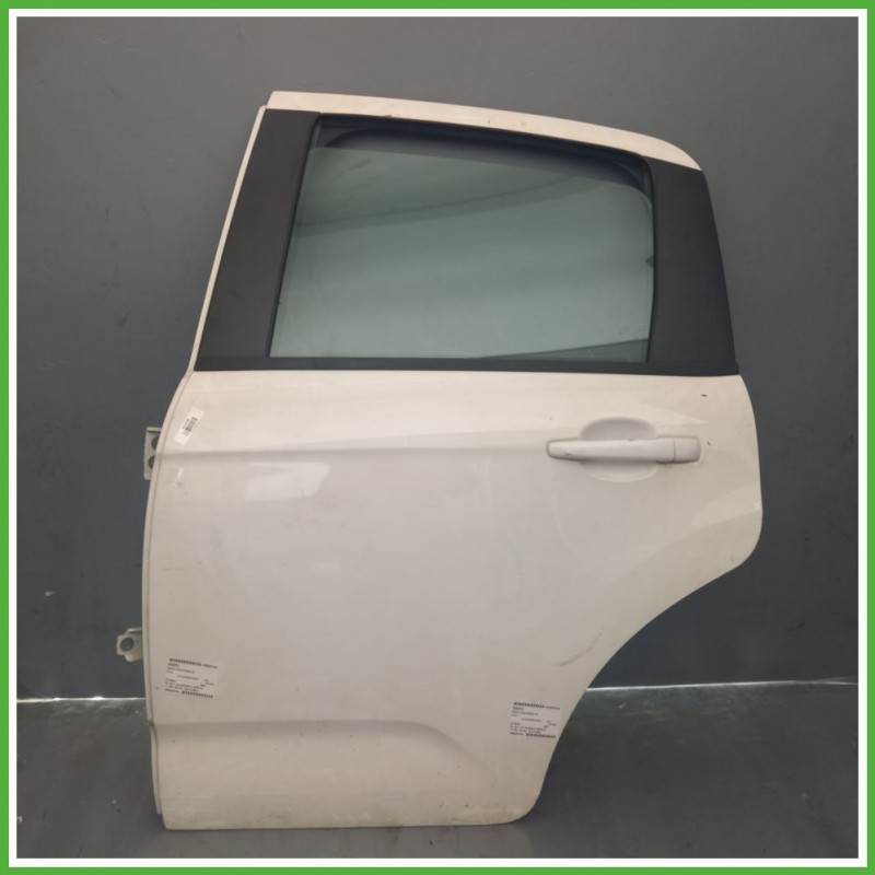 Porta Portiera Sportello Posteriore Sinistra SX BIANCO CITROEN C3 A51 Berlina 2009 2013 Originale Usato