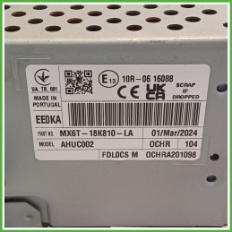 Autoradio FORD FOCUS CGE 2628177 2018 FOMOCO MX6T-18K810-LA