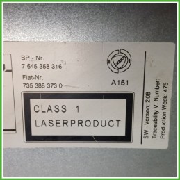 Autoradio FIAT DUCATO 2E 2.3 JTD 735407007 2002 2006 BLAUPUNKT 7645358316