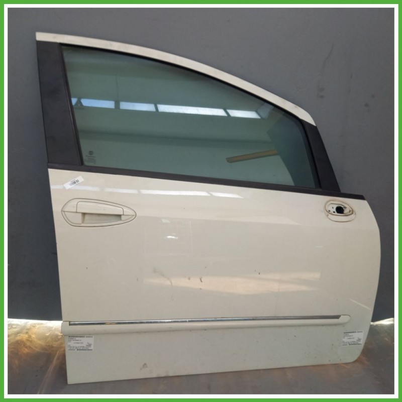 Porta Portiera Sportello Anteriore Destra DX BIANCO FIAT PUNTO EVO 3J Berlina 2009 2013 Originale Usato