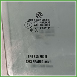 Cristallo Laterale Scendente Posteriore Destro DX VOLKSWAGEN POLO 6R 5 Porte 6R6845206B 2009 2012 SAINT-GOBAIN