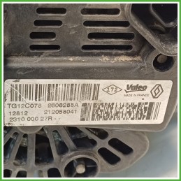 Alternatore VALEO TG12C078 RENAULT MEGANE 3a Serie 231000026R