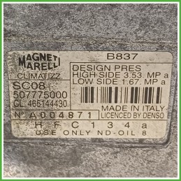 Compressore Clima AC Aria Condizionata MAGNETI MARELLI SC08 LANCIA Y 46785773