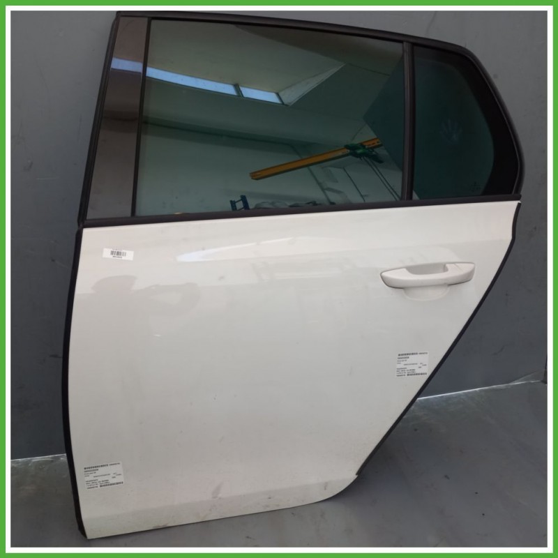 Porta Portiera Sportello Posteriore Sinistra SX BIANCO VOLKSWAGEN GOLF 5K/AJ Berlina 2008 2012 Originale Usato