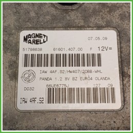 Centralina Motore Iniezione ECU MAGNETI MARELLI IAW4AF.S2 FIAT PANDA 2Q 1.2 44kw 51798638 2003 2010
