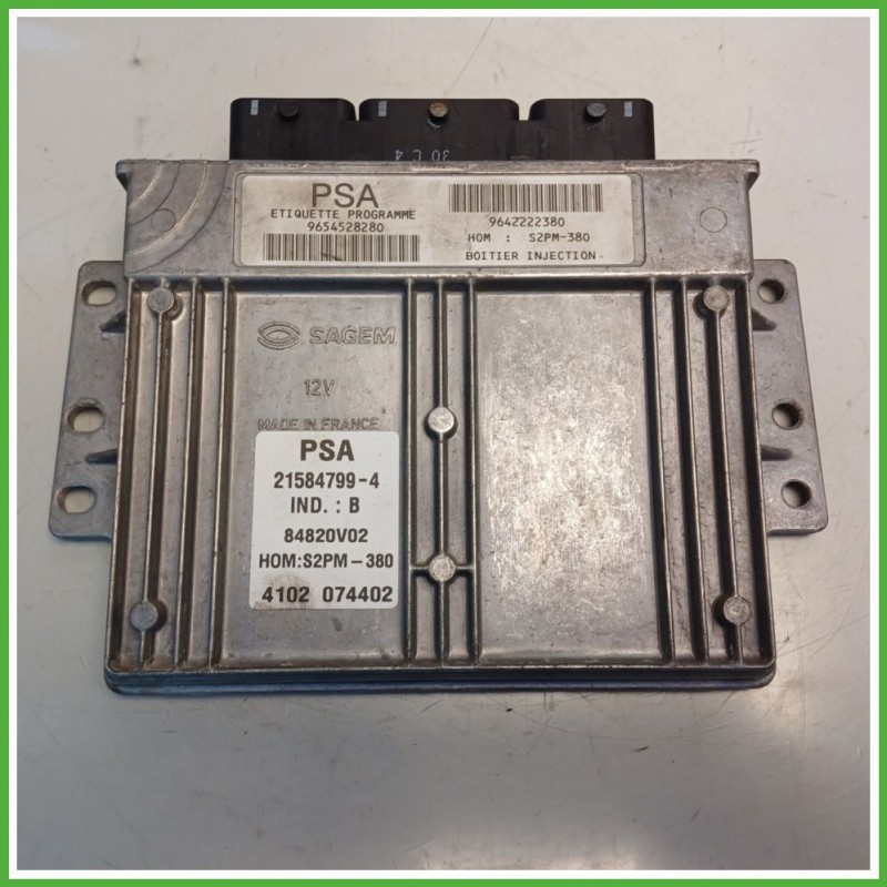 Centralina Motore Iniezione ECU SAGEM 21584799-B CITROEN C3 2a Serie 1.4 54kw 1939GL 2005 2010