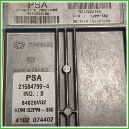 Centralina Motore Iniezione ECU SAGEM 21584799-B CITROEN C3 2a Serie 1.4 54kw 1939GL 2005 2010