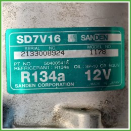 Compressore Clima AC Aria Condizionata SANDEN SD7V16 CITROEN JUMPER 1626275080