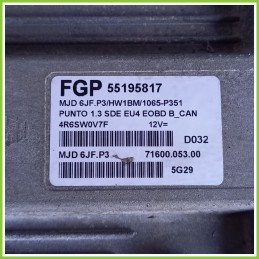 Centralina Iniezione Usata MAGNETIMARELLI MJD6JF.P3
