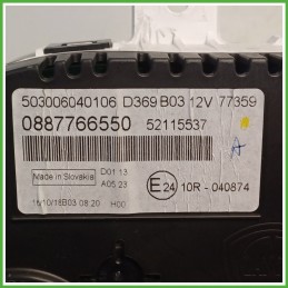 Quadro strumenti contachilometri tachimetro VEGLIA BORLETTI 503006040106 FIAT PANDA 4Q 0.9 51988483