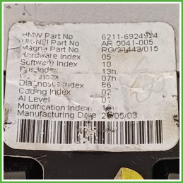 Quadro strumenti contachilometri tachimetro MAGNA RG-21443/015 MINI MINI R50/R53 1.6 16V 62116966526