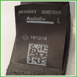 Cintura di Sicurezza Posteriore Sinistro SX (Lato Guida) DACIA SANDERO 2a Serie 1.0 12V 888418448R 2012 2018 AUTOLIV