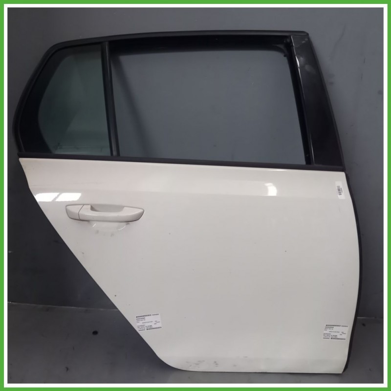 Porta Portiera Sportello Posteriore Destra DX BIANCO B4 B9A VOLKSWAGEN GOLF 5K/AJ Berlina 2008 2012 Originale Usato