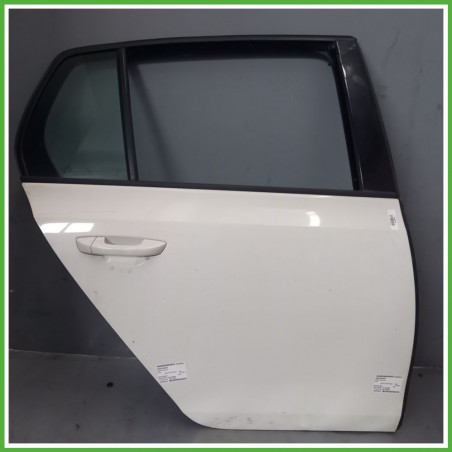 Porta Portiera Sportello Posteriore Destra DX BIANCO B4 B9A VOLKSWAGEN GOLF 5K/AJ Berlina 2008 2012 Originale Usato