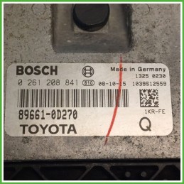Centralina Motore Iniezione ECU BOSCH 0261208841 TOYOTA YARIS 1.0 12V 51kw 896610D270 2005 2012