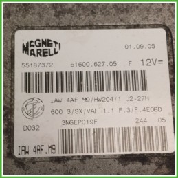 Centralina Motore Iniezione ECU MAGNETI MARELLI IAW4AF.M9 FIAT SEICENTO 1E 1.1 40kw 55187372 1998 2005
