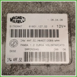 Centralina Motore Iniezione ECU MAGNETI MARELLI IAW4AF.S2 FIAT PANDA 2Q 1.2 44kw 51880191 2003 2010