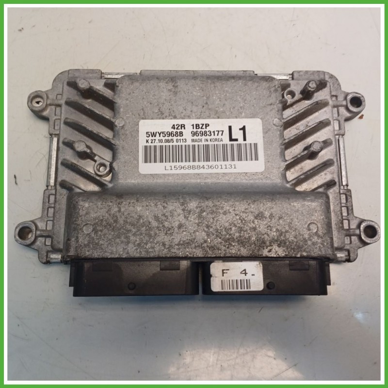 Centralina Motore Iniezione ECU CONTINENTAL 5WUY5968B CHEVROLET (DAEWOO) AVEO T250 1.2 62kw 96983177 2008 2012