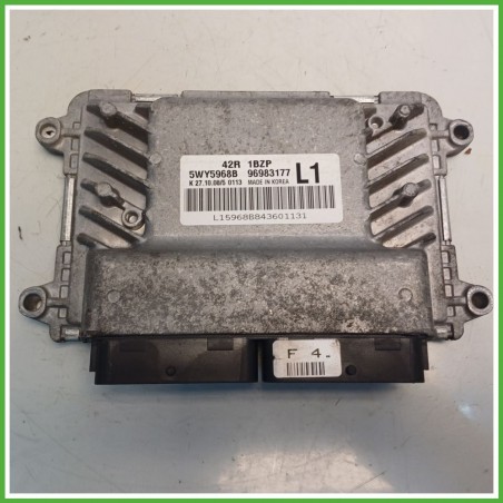 Centralina Motore Iniezione ECU CONTINENTAL 5WUY5968B CHEVROLET (DAEWOO) AVEO T250 1.2 62kw 96983177 2008 2012