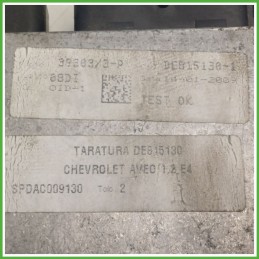 Centralina Motore Iniezione GAS BRC 03.1001 CHEVROLET (DAEWOO) AVEO T250 1.2 62kw DE815130 2008 2012