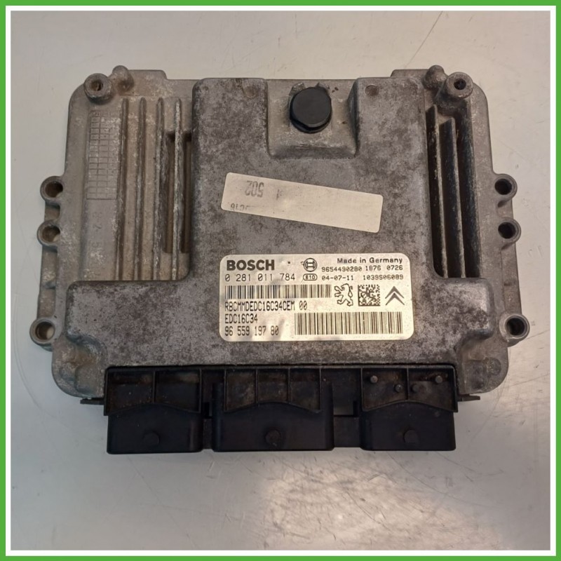 Centralina Motore Iniezione ECU BOSCH 0281011784 PEUGEOT 206 1.4 50kw 1942F7 1998 2009