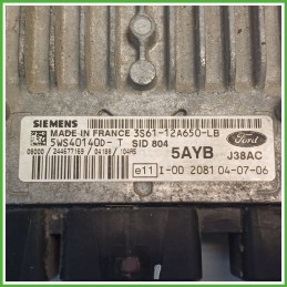 Centralina Motore Iniezione ECU SIEMENS 5WS40140D-T FORD FIESTA CBK 1.4 50kw 1303232 2002 2005