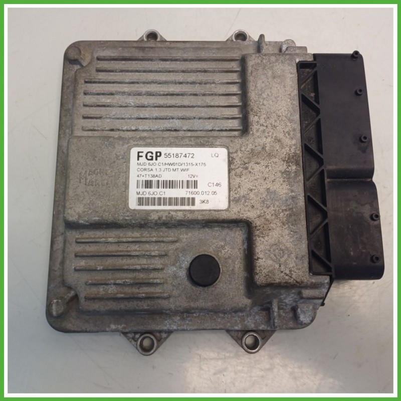 Centralina Motore Iniezione ECU MAGNETI MARELLI MJD6JO.C1 OPEL CORSA X01 1.3 16V 51kw 55197119 2000 2006
