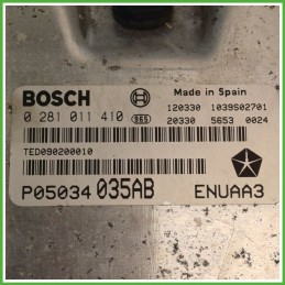 Centralina Motore Iniezione ECU BOSCH 0281011410 CHRYSLER PT CRUISER 2.2 89kw K05033032BA 2000 2005