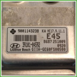 Centralina Motore Iniezione ECU BOSCH GIIA-GE60FS00500 HYUNDAI i10 1.0 49kw 3910104560 2013 2017