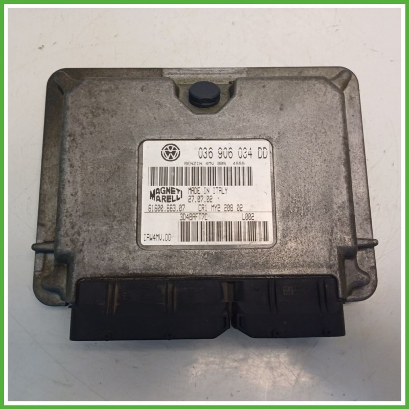 Centralina Motore Iniezione ECU MAGNETI MARELLI IAW4MV-DD VOLKSWAGEN POLO 9N 1.4 16V 55kw 036906034S 2001 2005