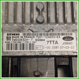 Centralina Motore Iniezione ECU SIEMENS 5WS40632A-T FORD FIESTA CBK 1.4 50kw 1303232 2005 2008