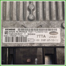 Centralina Motore Iniezione ECU SIEMENS 5WS40632A-T FORD FIESTA CBK 1.4 50kw 1303232 2005 2008