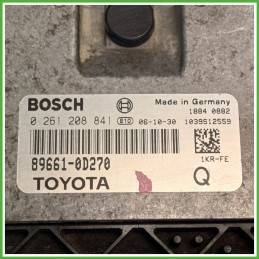 Centralina Motore Iniezione ECU BOSCH 0261208841 TOYOTA YARIS 1.0 12V 51kw 896610D270 2005 2012