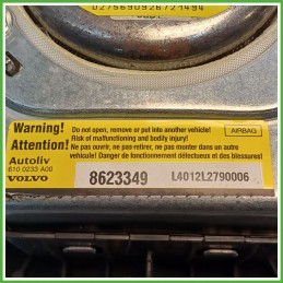 Airbag Guidatore Sinistro SX VOLVO C30 31332807 2009 2012 AUTOLIV 6100233A00