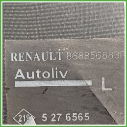 Cintura di Sicurezza Anteriore Sinistro SX (Lato Guida) RENAULT CLIO 4a Serie 1.5 dCi 868856883R 2012 2016 AUTOLIV