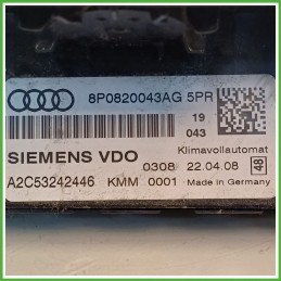 Comandi Clima AC Riscaldamento Condizionatore SIEMENS A2C53242446 AUDI A3 8P 2.0 TDI 8P0820043AE5PR 2003 2010